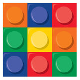 Block Party Building Bricks Small Beverage Paper Napkins Serviettes 16/ct