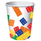 Block Party Building Bricks Paper Cups 8/ct