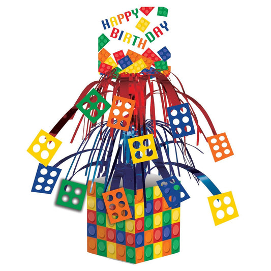 Block Party Building Bricks Party Supplies Cascade Table Decoration Centerpiece 1/ct