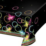 Glow Party Plastic Tablecover