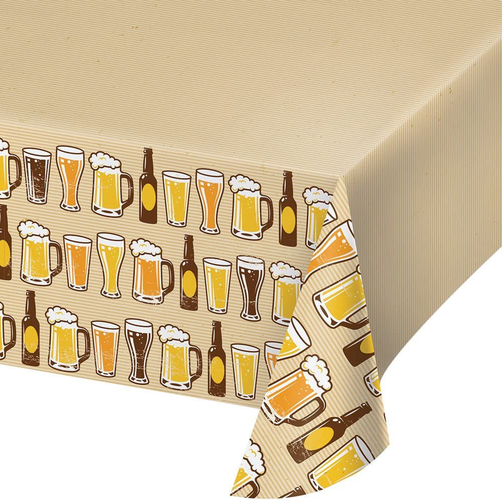 Cheers & Beers Plastic AOP Tablecover