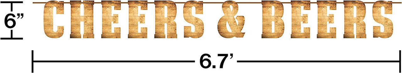Cheers & Beers Letter Banner