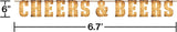Cheers & Beers Letter Banner