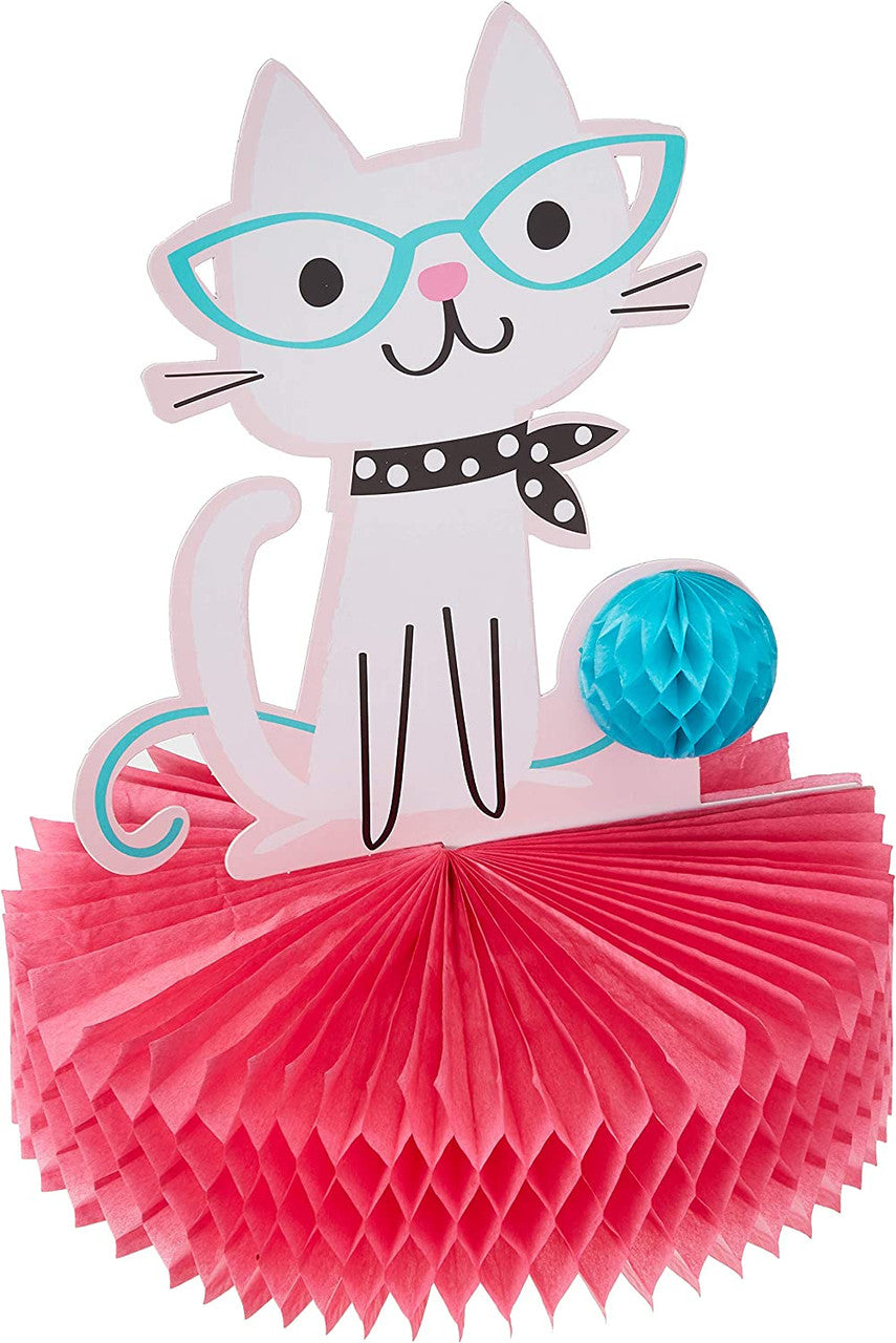 Purr-fect Cat Party Table Centerpiece Decor