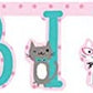 Happy Birthday Cats Jointed Banner