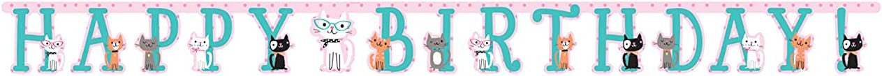 Happy Birthday Cats Jointed Banner
