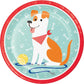 dog party paper plates large