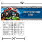 customizable monster truck party banner