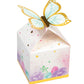 Butterfly Shimmer Party Treat Boxes Pretty Pastel & Gold Foil Tea Party 8/ct