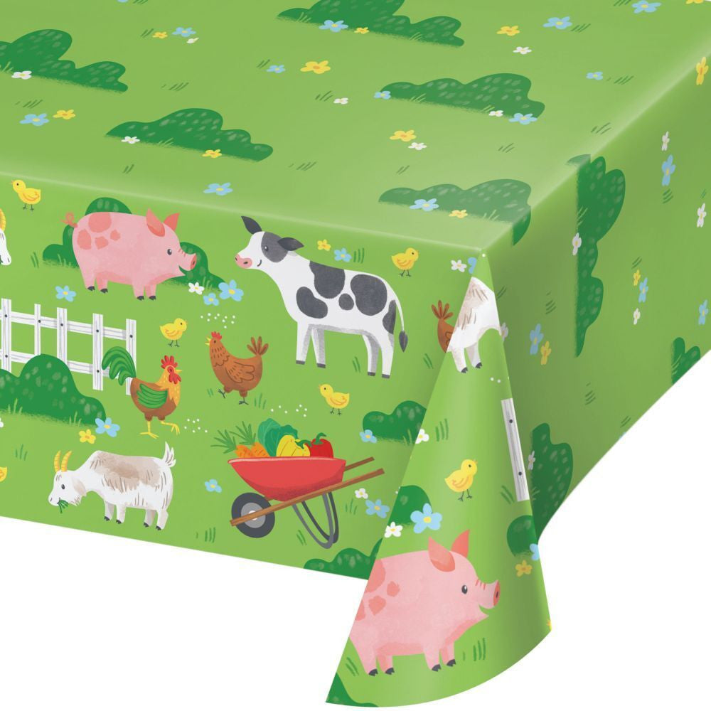 Farm Animals Paper Tablecover