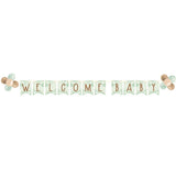 Teddy Bear Baby Shower Welcome Baby Balloon Banner 6" x 8.5' Paper Decoration