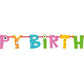 Monster Party Ribbon Banner Happy Birthday Decoration 1/ct
