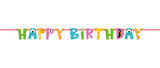 Monster Party Ribbon Banner Happy Birthday Decoration 1/ct
