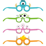 Monster Party Birthday Paper Glasses/Masks Party Favor 4/ct