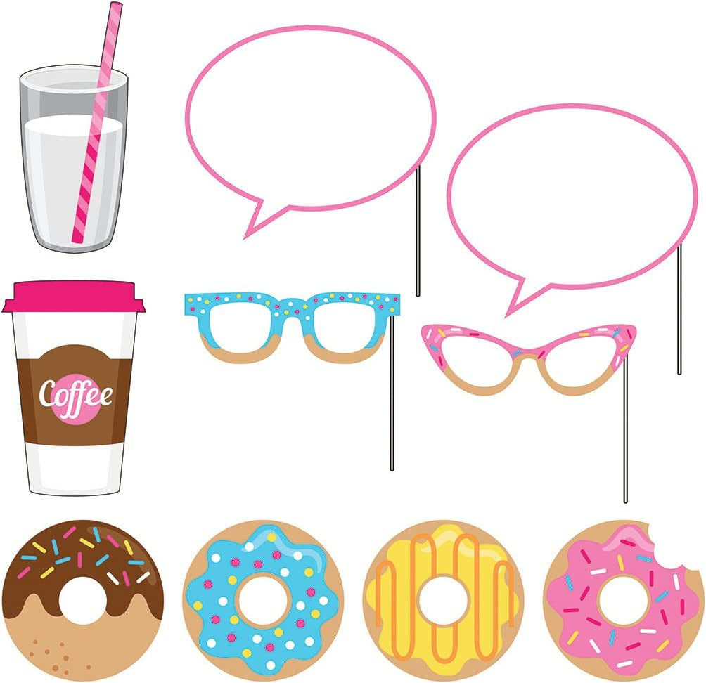Donut Time Party Photobooth props