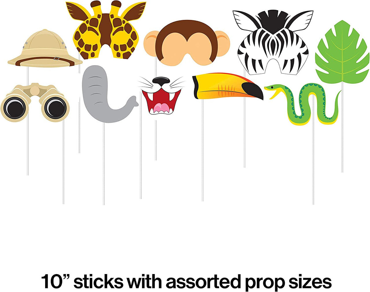 zoo animal photo booth cutouts