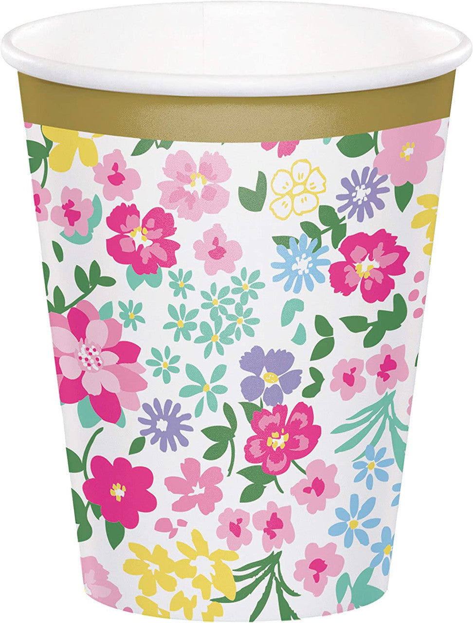Fancy Floral Tea Party Paper Cups
