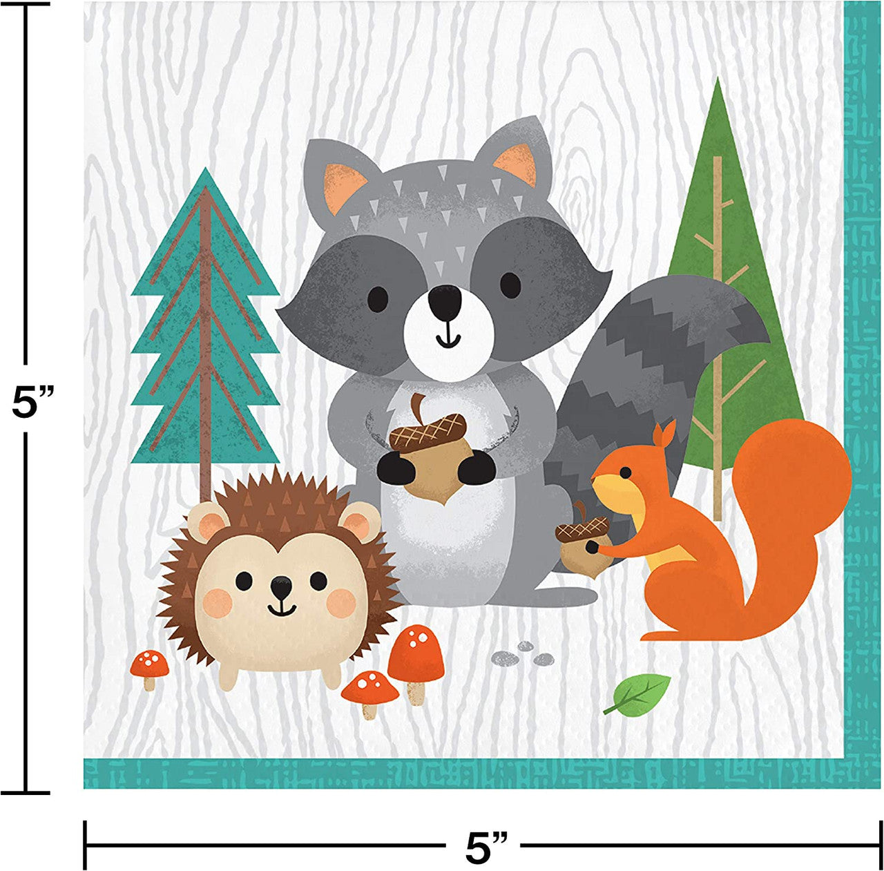 Forest friends Theme napkins