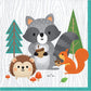 Woodland Creatures Birthday Theme Napkins