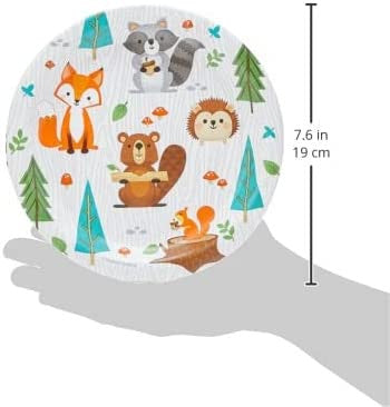 Woodland Creatures Party Theme Plates