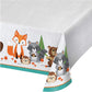 Woodland Creature Animals Tablecover Plastic