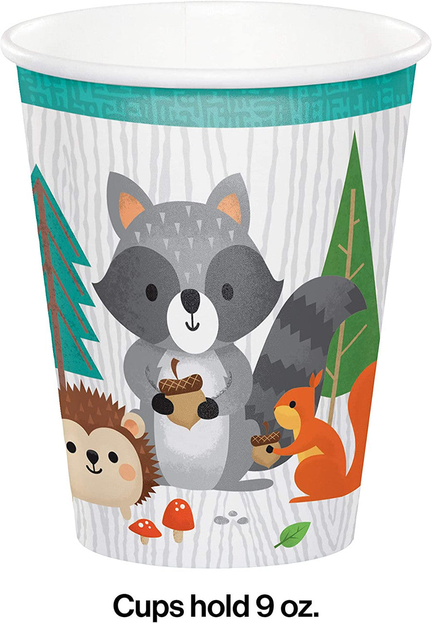 Woodland Creature Animals Paper Cups