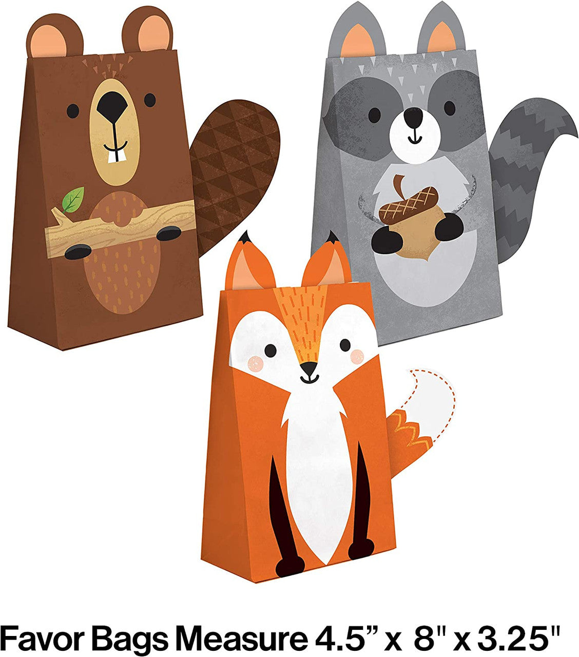Woodland Creature Animals Party Treat Bags