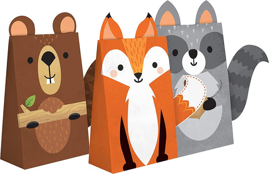 Woodland Creature Animals Party Snack Bags