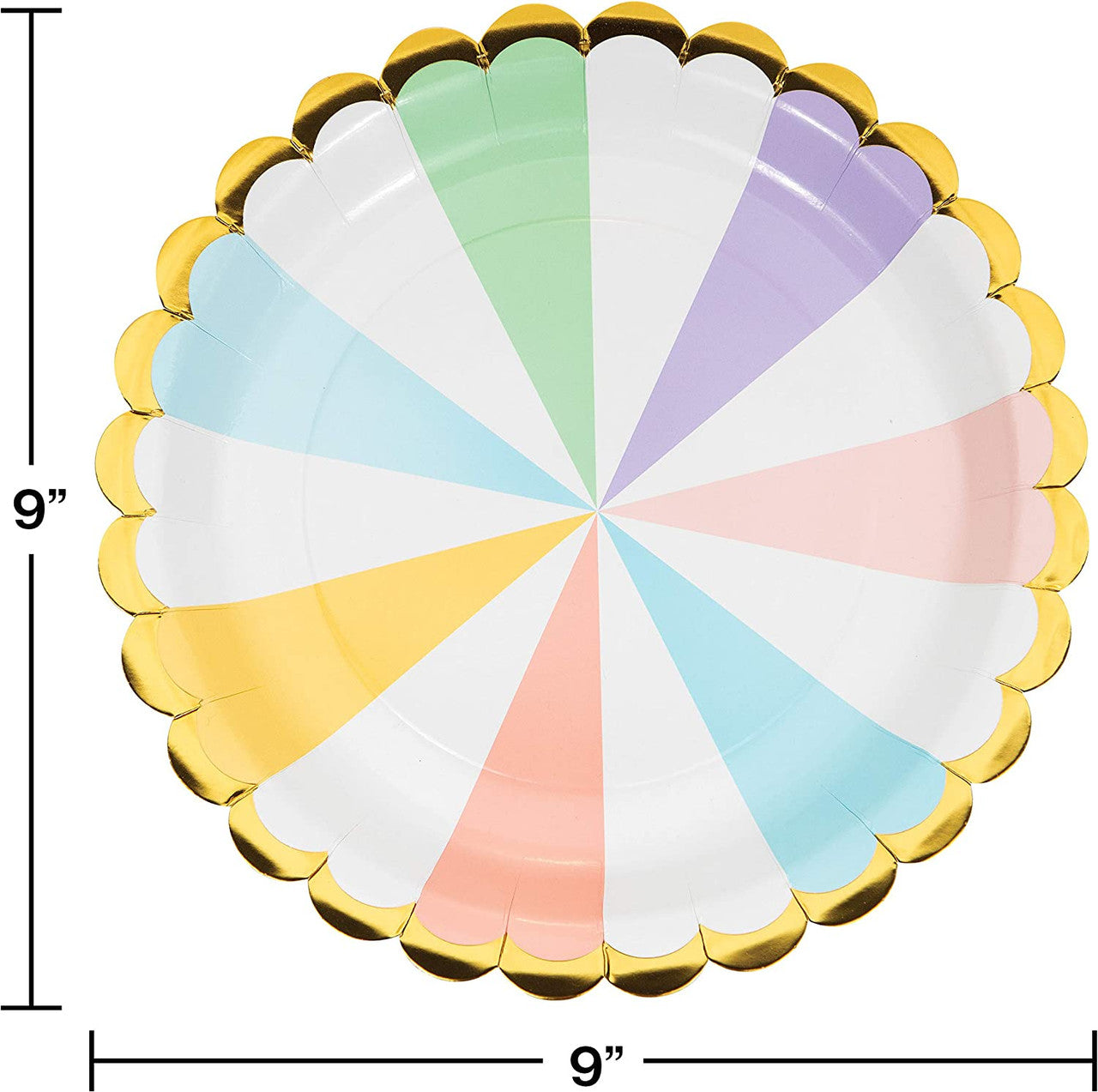 Pastel colors dinner plates