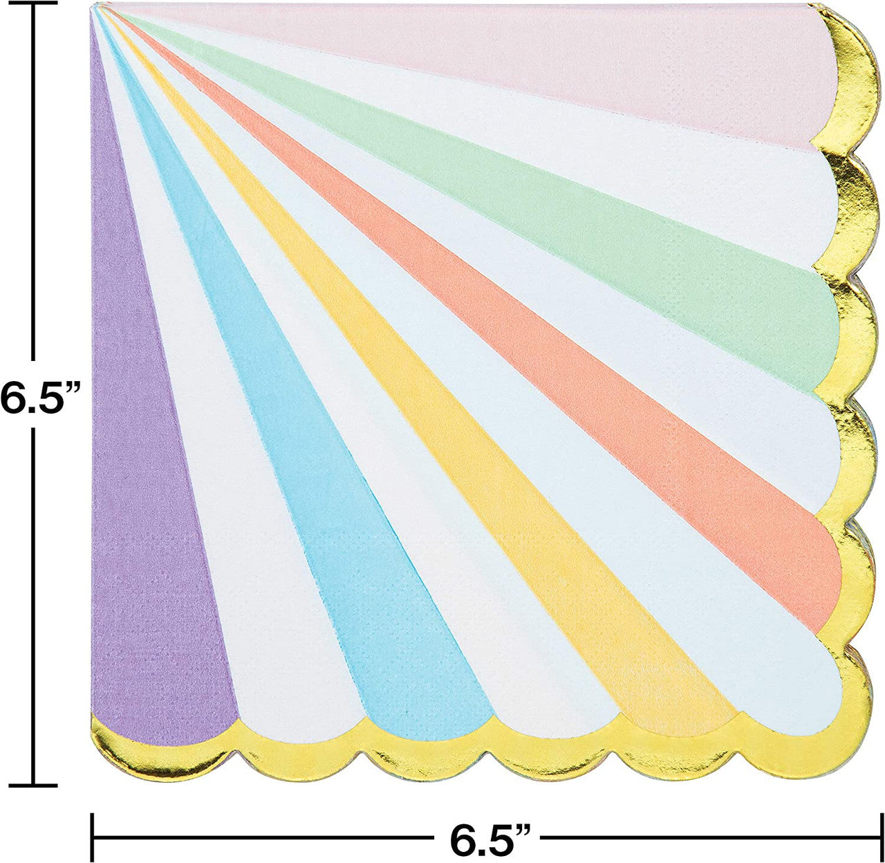 Elegant Pastel Rainbow Dinner Napkins