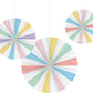 Pastel Paper Fans Party Decor