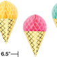 ice cream theme hanging decor pastel colors
