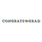 Dark Blue & Gold Congrats Grad Banner
