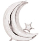 Jumbo Silver Foil Balloon Moon Shape
