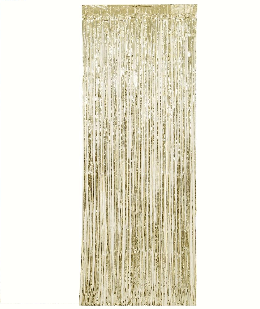 gold - foil - party - curtain - fringe - canada -