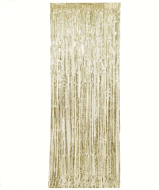 gold - foil - party - curtain - fringe - canada -