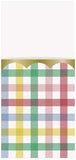 cutlery holder pouches paper Cutlery Pouches-Spring Gingham Design-Pack of 8, Multicolour