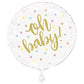 Oh Baby Shower 18" Round Foil Balloon