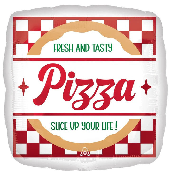 Fresh and Tasty Pizza Box Party Foil Balloon