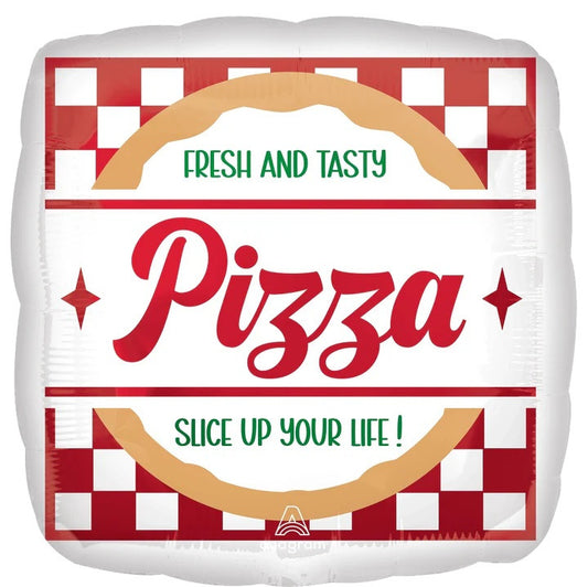Fresh and Tasty Pizza Box Party Foil Balloon