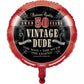 Vintage Dude 50th Birthday Foil Balloon 18" The Man Myth Legend Party Decoration