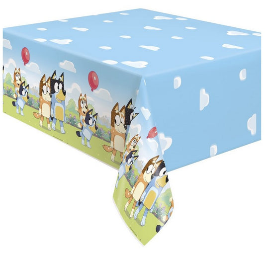Bluey Rectangular Plastic Table Cover 54" x 84"