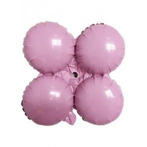 17" Baby Pink Quad Small Module Metallic Foil Balloon