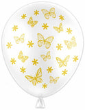 Butterfly 12" Latex Balloons Helium Quality 6pk