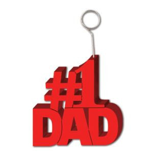 #1 dad balloon weight photo stand