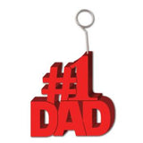 #1 dad balloon weight photo stand