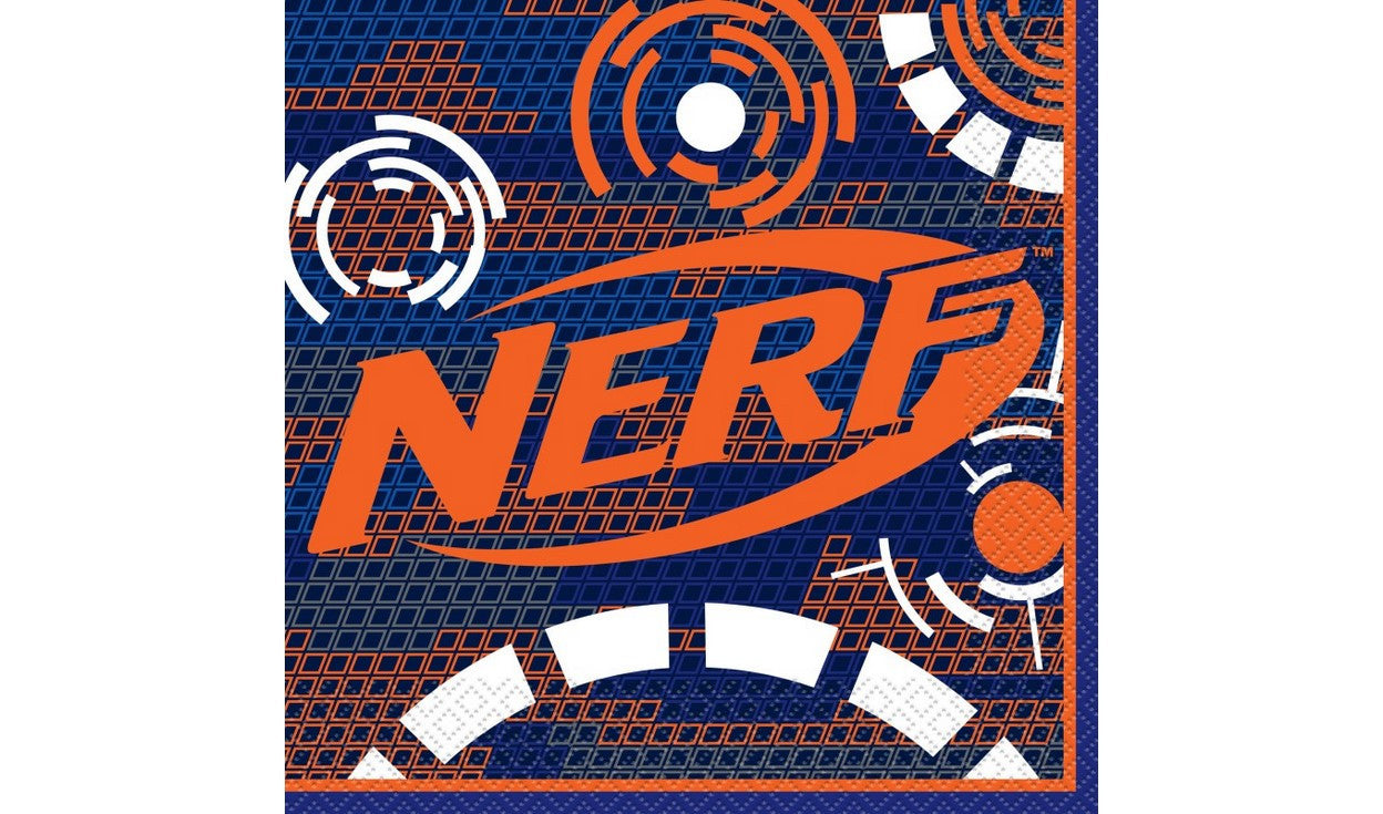 Nerf Party Luncheon Napkins 16 Pack