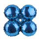 17" Blue Quad Small Module Metallic Foil Balloon