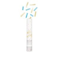 IN Blue and Gold Confetti Cannon