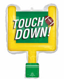 Touch Down! Game Time Goal Post Football Supershape Foil Balloon